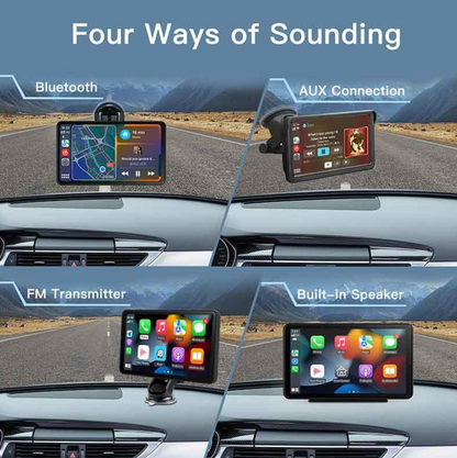 Portable Wireless Carplay & Android Auto Car Screen